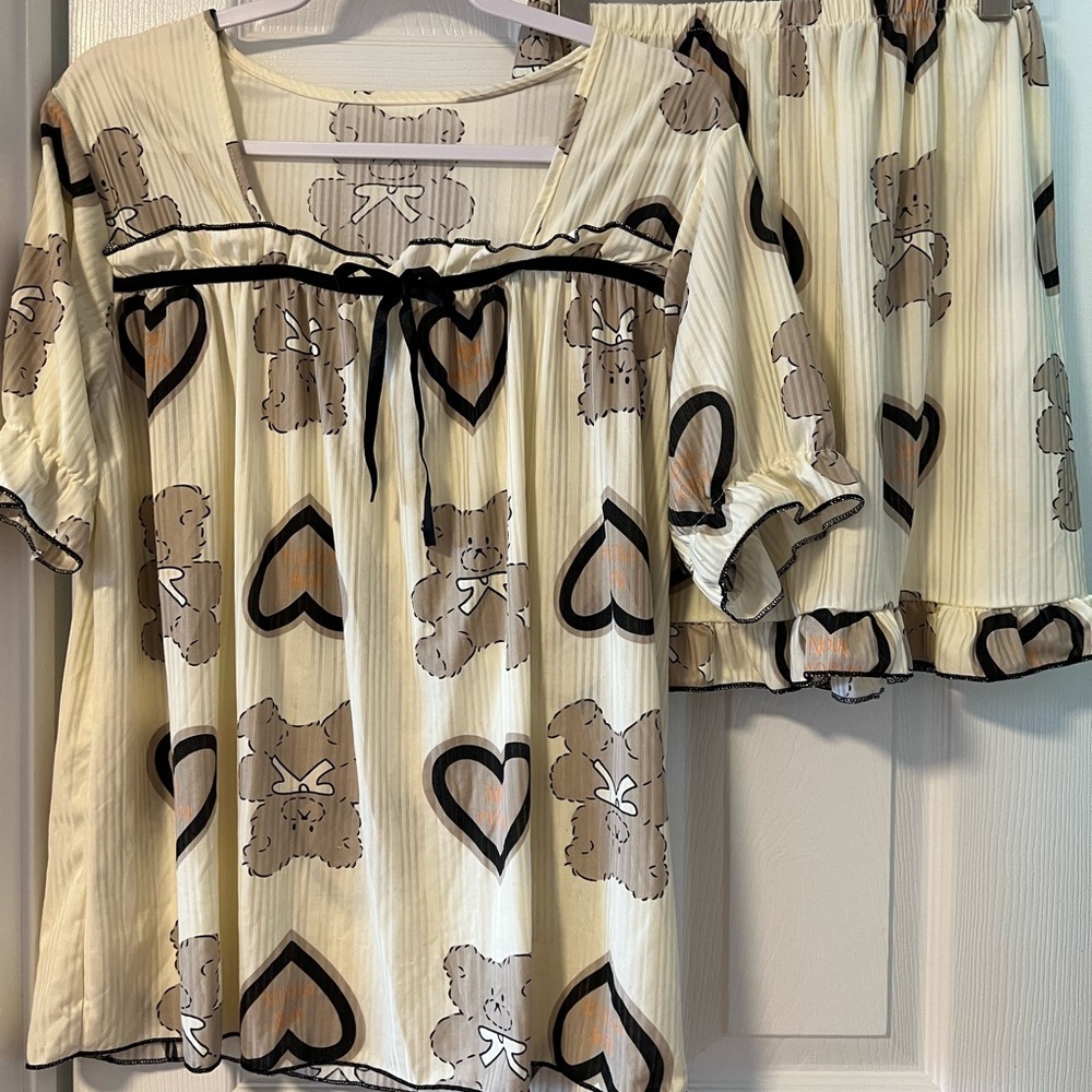 Adorable Teddy Bear Pajama Set